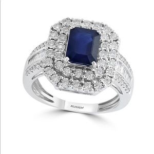 Sapphire and diamond ring.